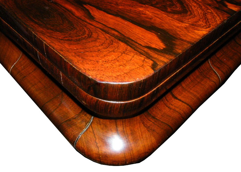 770 Antique English Victorian Rosewood Cardtable - Image 5