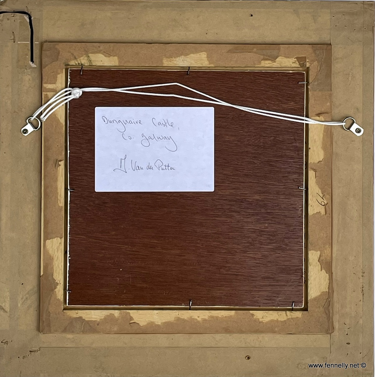 851 Sold Daniel Van der Putten - Dunguaire Castle - Galway - Oil Painting on Panel - Image 4