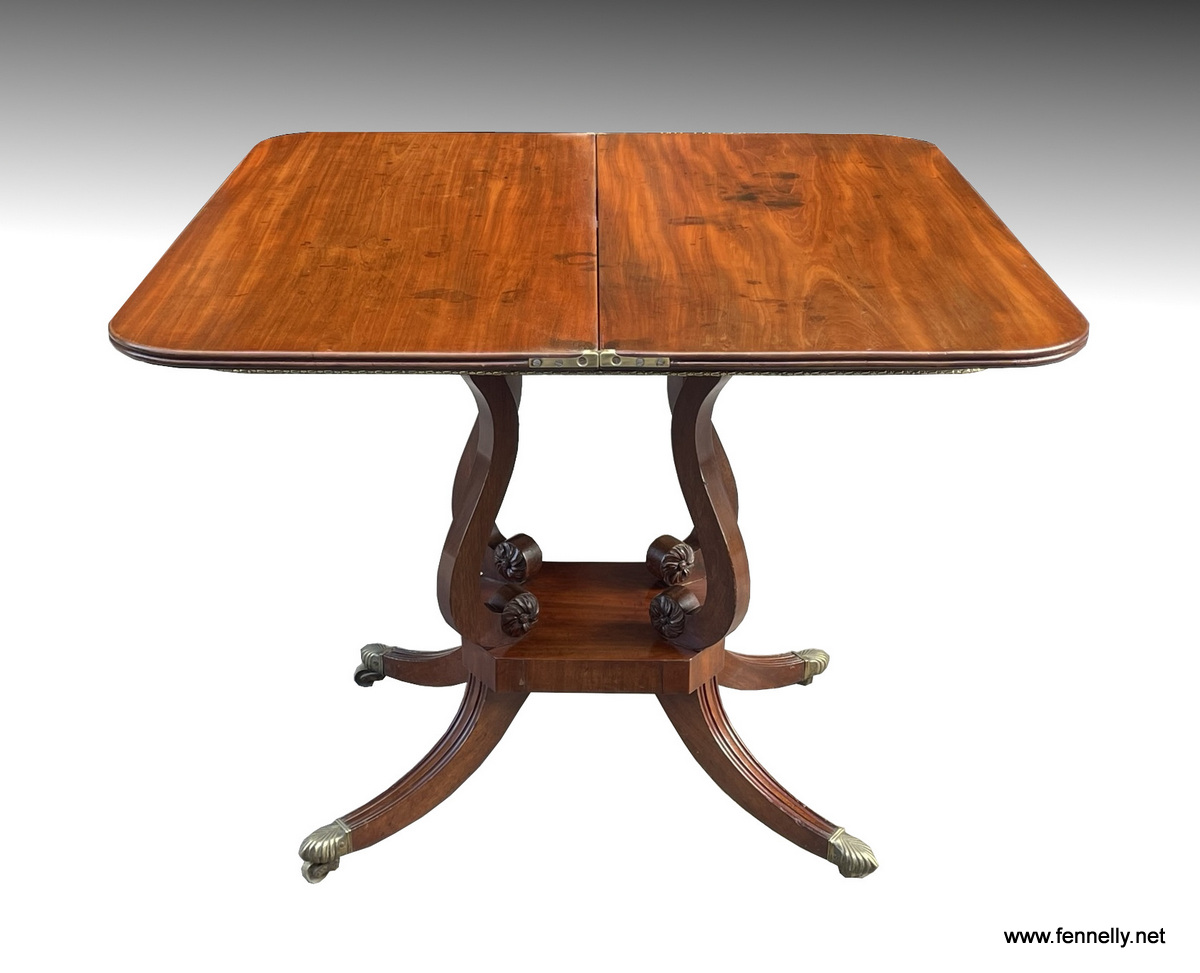696 Sold Mahogany Tea Table - English - Circa 1820 - Image 2
