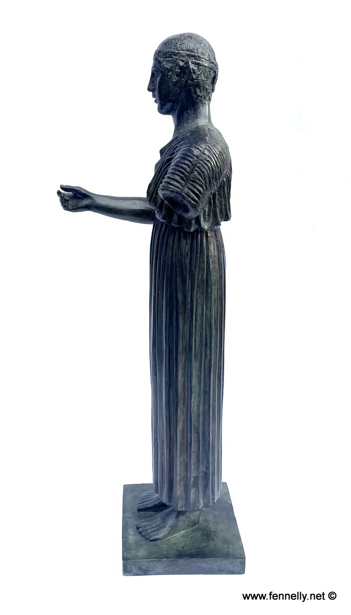 189 Sold Bronze Statue - The Charioteer of Delphi - Museum of Greece - Image 4