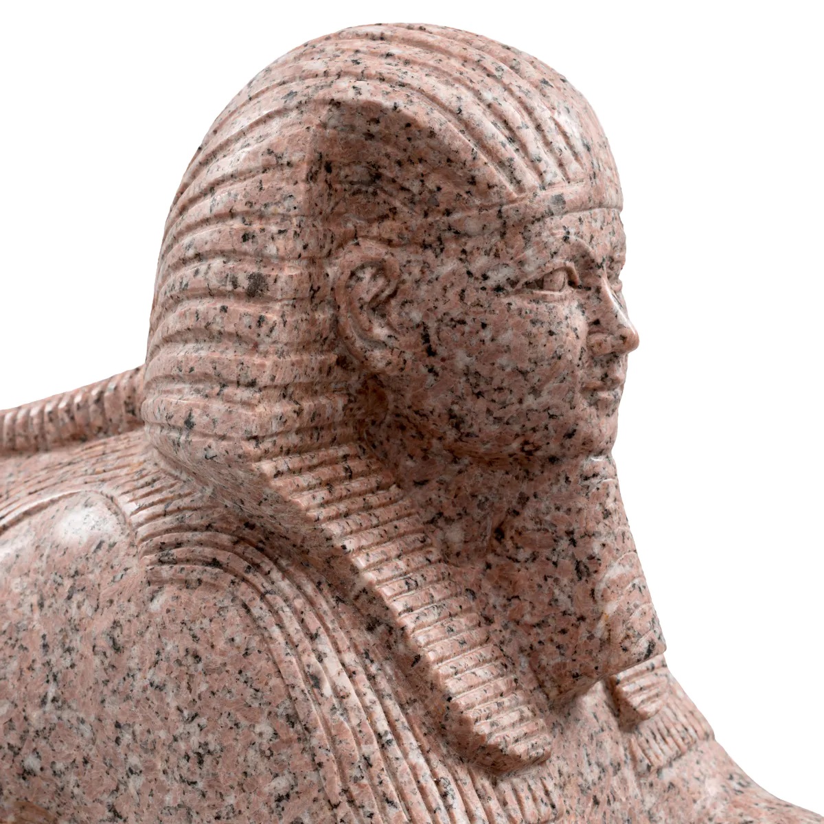 M175 Sold Pair of Granite Sphinx of Hatshepsut Sculptures - Image 4