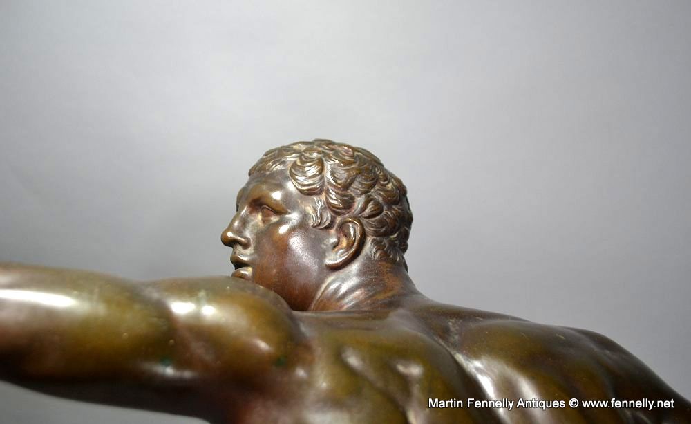 689 Sold Large French Bronze of the Borghese Gladiator - Ferdinand Barbedienne - Image 4