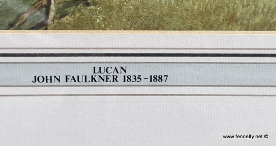 563 Sold John Faulkner 1835-1894 - Lucan View - Framed Watercolour - Image 3
