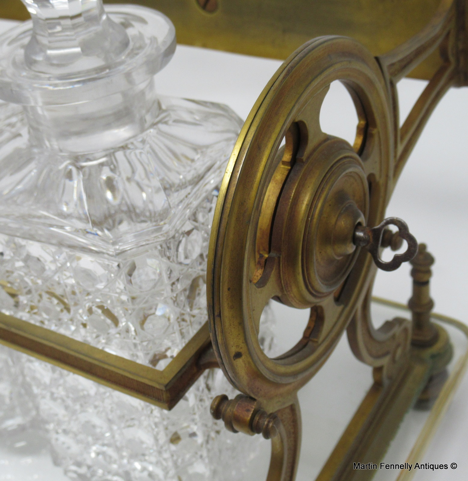 664 Sold Superb French Tantalus - Circa 1900 - Three Decanters - Image 5