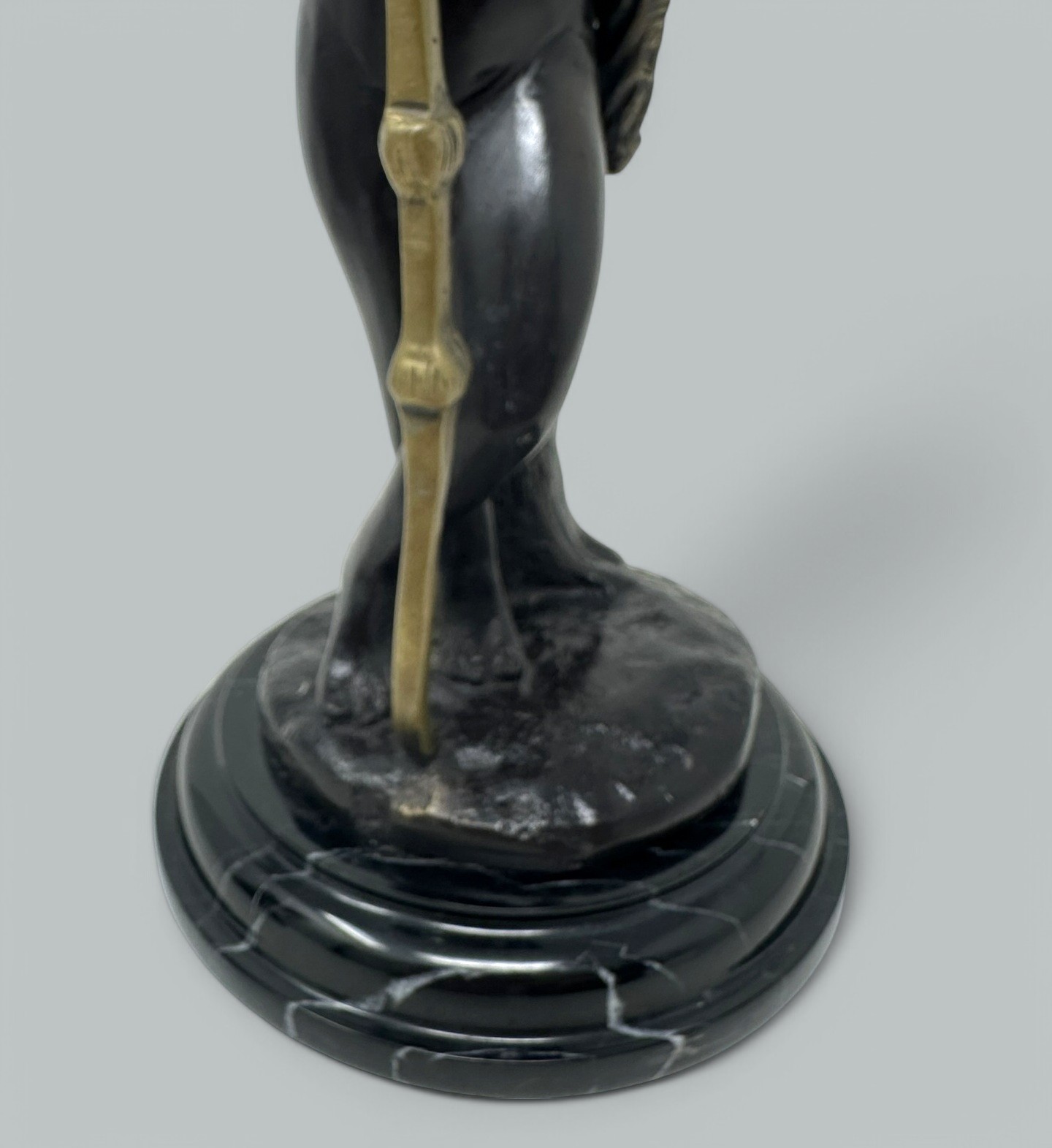 256 Antique Pair Grand Tour Style French Bronze Cherubs Putti after Auguste Moreau - Image 4