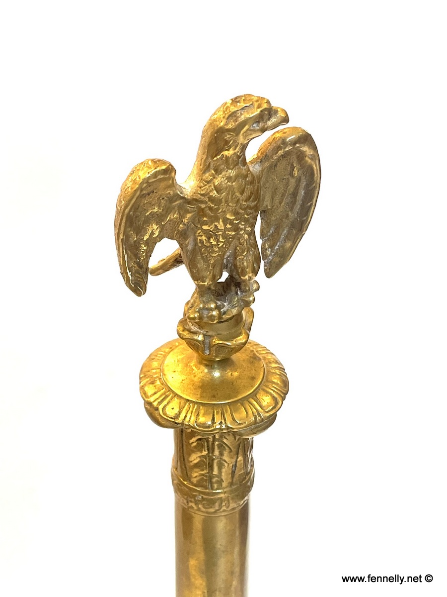 688 Pair of Brass Andirons - Circa 1890 - Large Size - Image 3