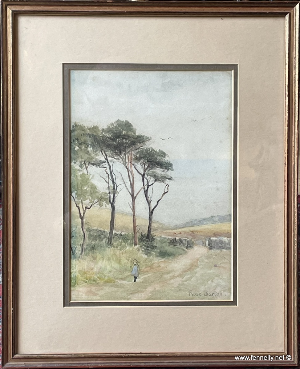247 Sold Rose Maynard Barton 1856-1929 - Watercolour - Hill of Howth - Image 2