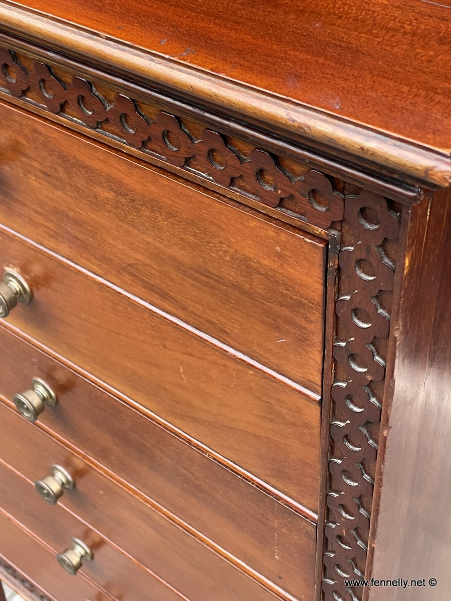 488 Rare Edwardian Mahogany Music Cabinet - Circa 1910 - Image 4