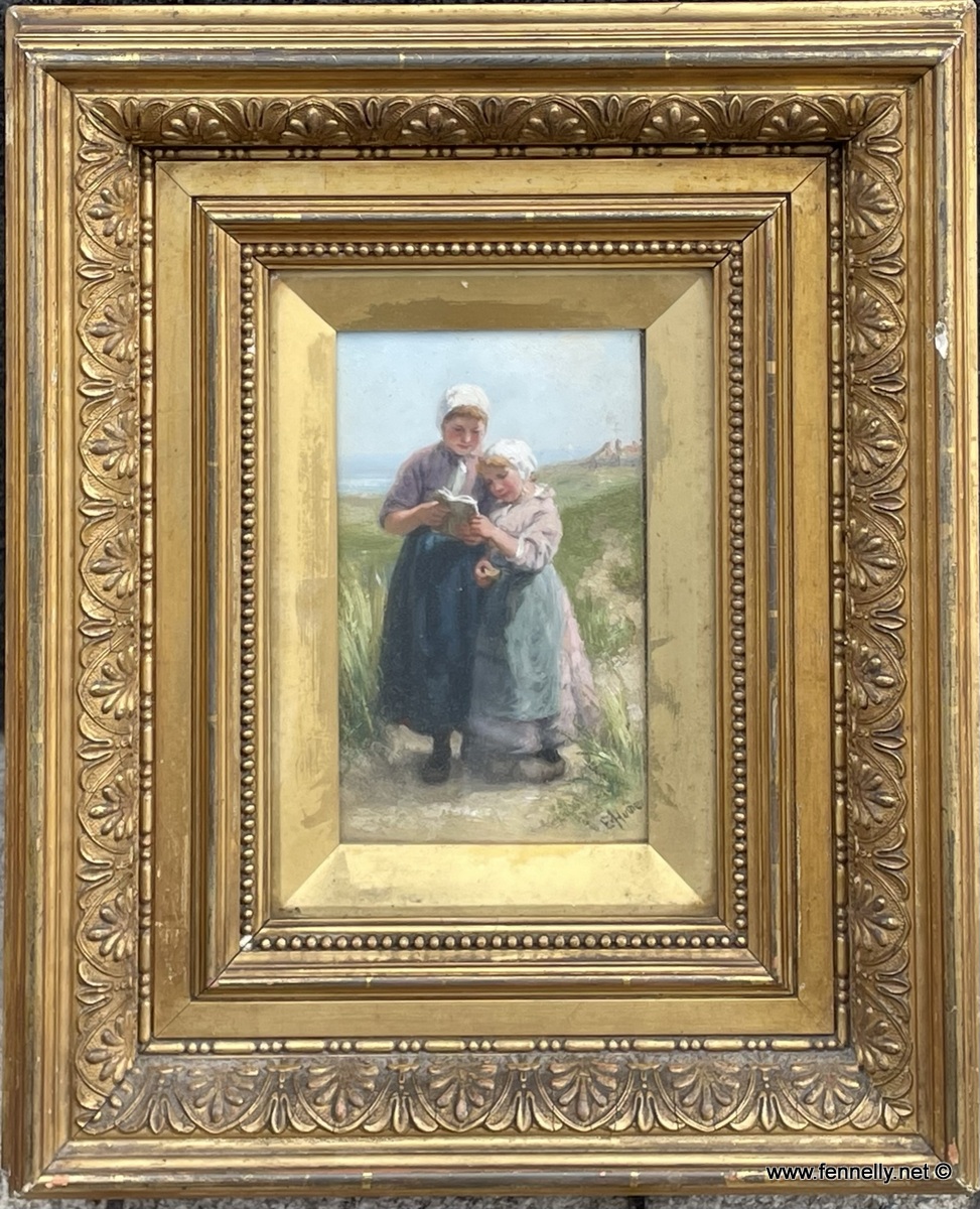 503 Sold Pair of Oil on Panel Paintings by Edith Hume - Original Frames - Image 2