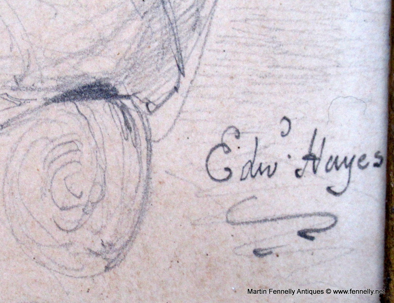 013 Portrait of a Lady - Edward Hayes RHA (1797-1864) - Framed Watercolour and Pencil - Image 3