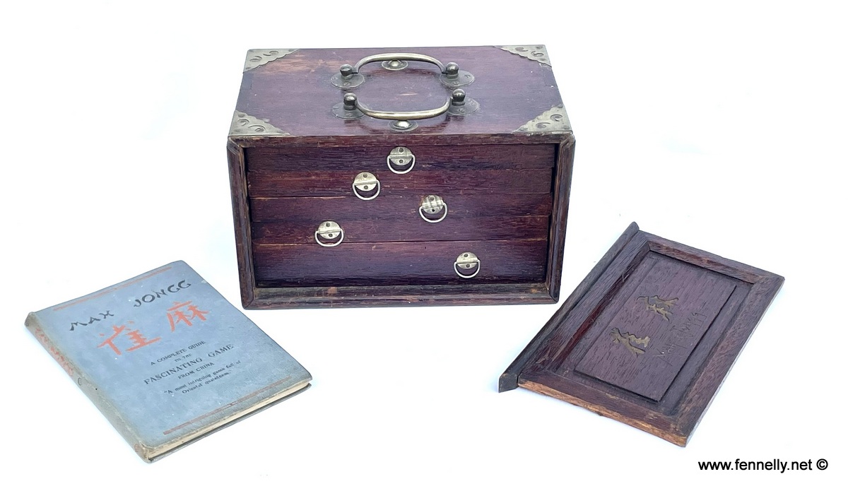 088 Sold Mah Jongg Boxed Game - Circa 1920 Complete with Instruction Book - Image 2