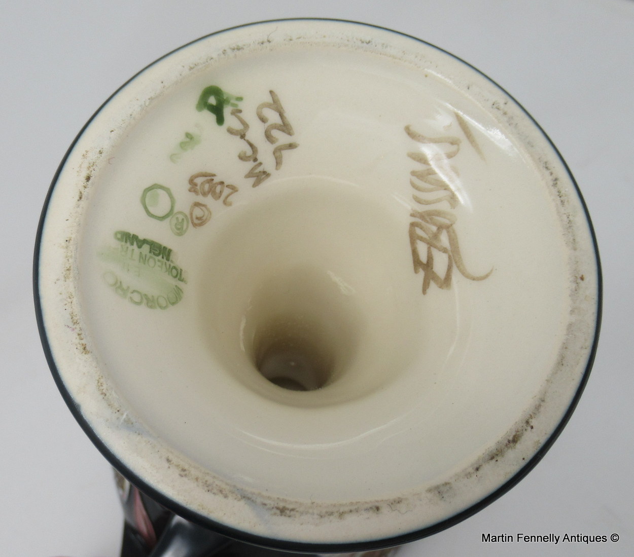 820 Sold Moorcroft Twin Handle Bonbonniere Vase Hand Decorated by Emma Bossons FRSA - Image 5