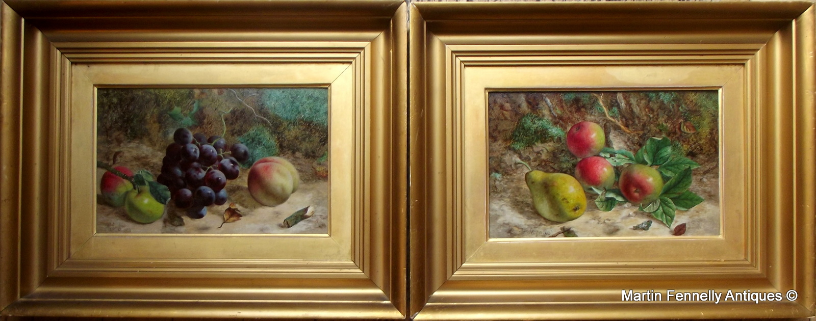 684 Pair - William Hughes (British, 1842-1901) - Still Life's - Paintings - Image 3