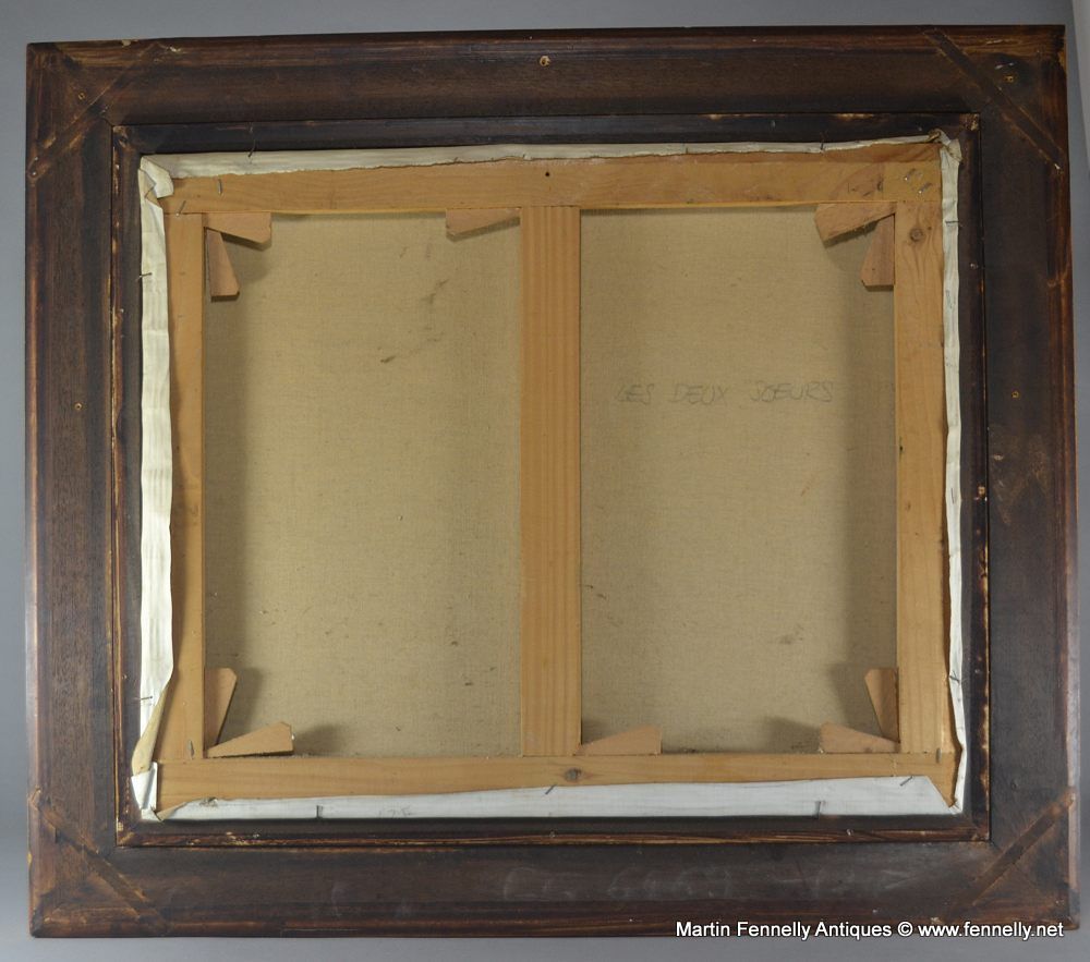 817 Sold Francois Batet (1921-2015) Two Sisters Oil on Canvas - Image 7