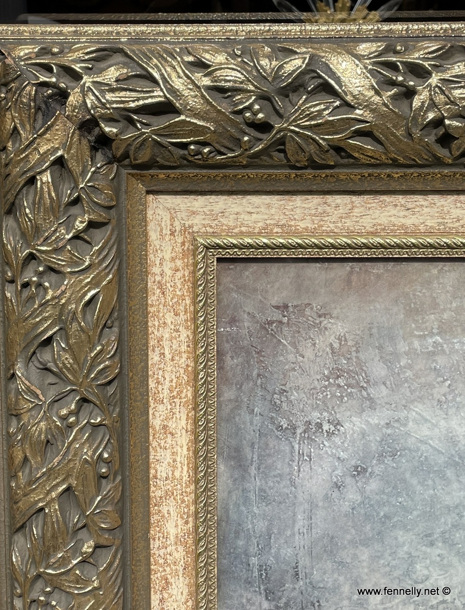 734 Pair of Large Coloured Prints by J Parrish - Gilt Frames - Image 6