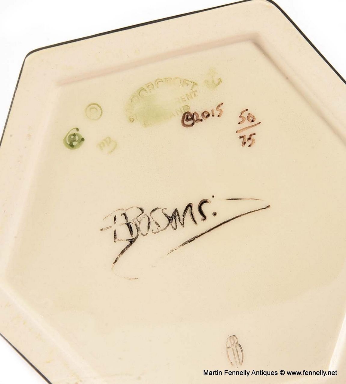 676 Sold Rare Moorcroft Vase - Emma Bossons - Honeycells - Image 3