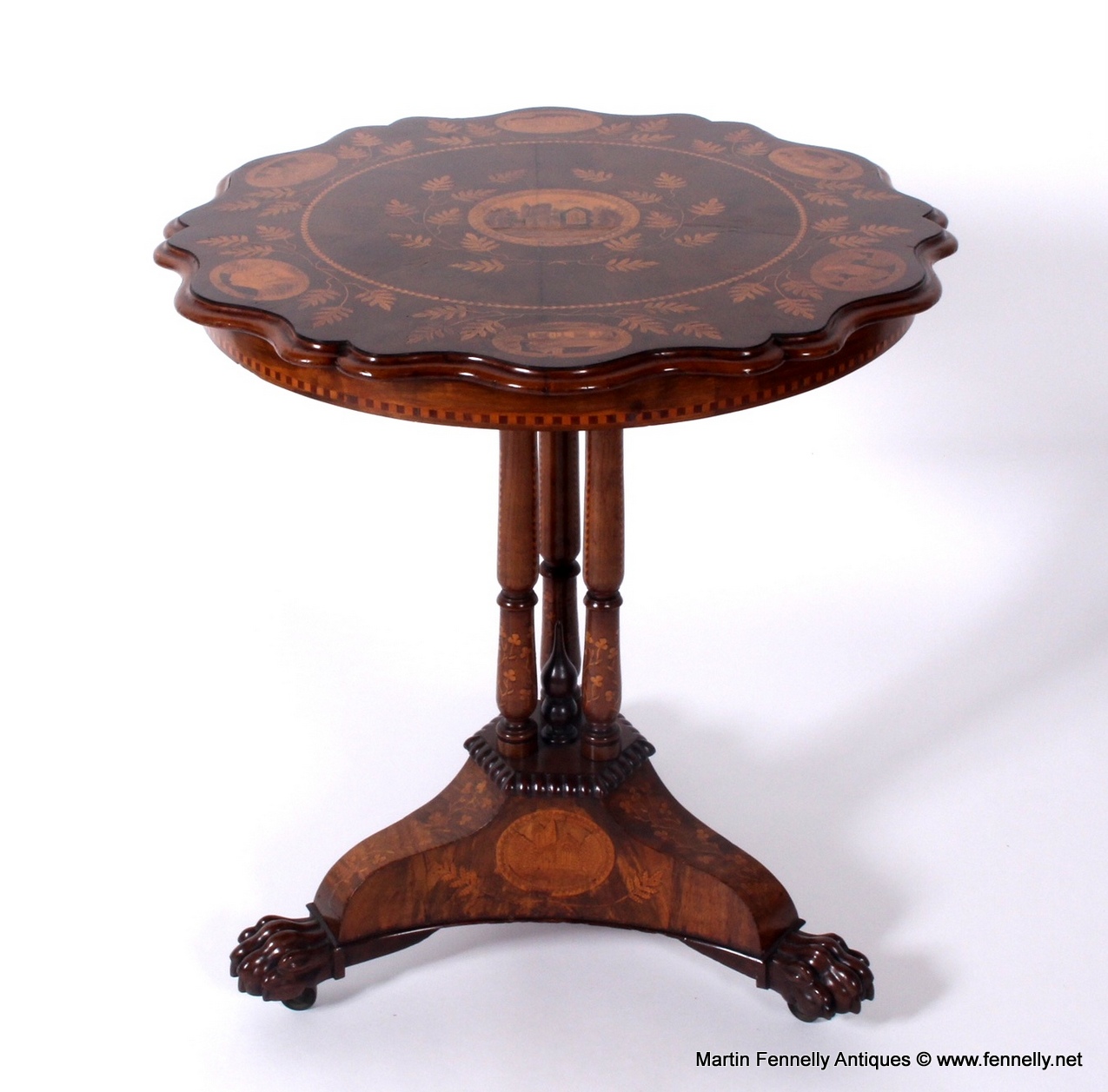 925 Sold Museum Quality Irish Killarney Antique Table Circa 1870 - Image 2