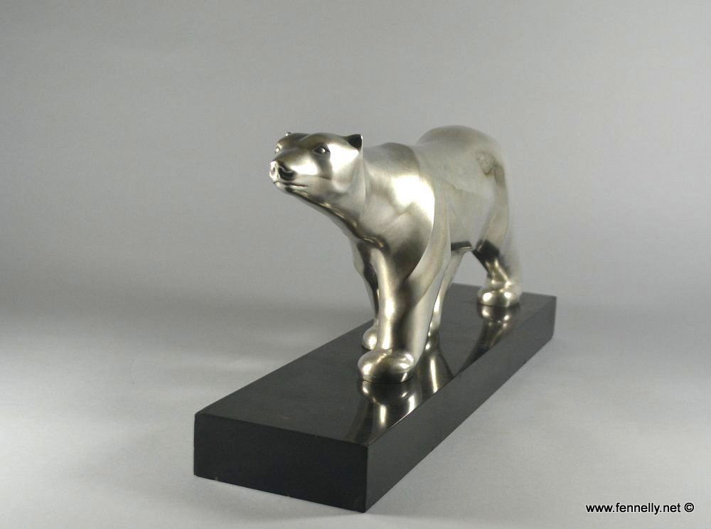 429 Sold Rare Georges Lavroff - Art Deco Polar Bear Sculpture - Circa 1930 - Image 7