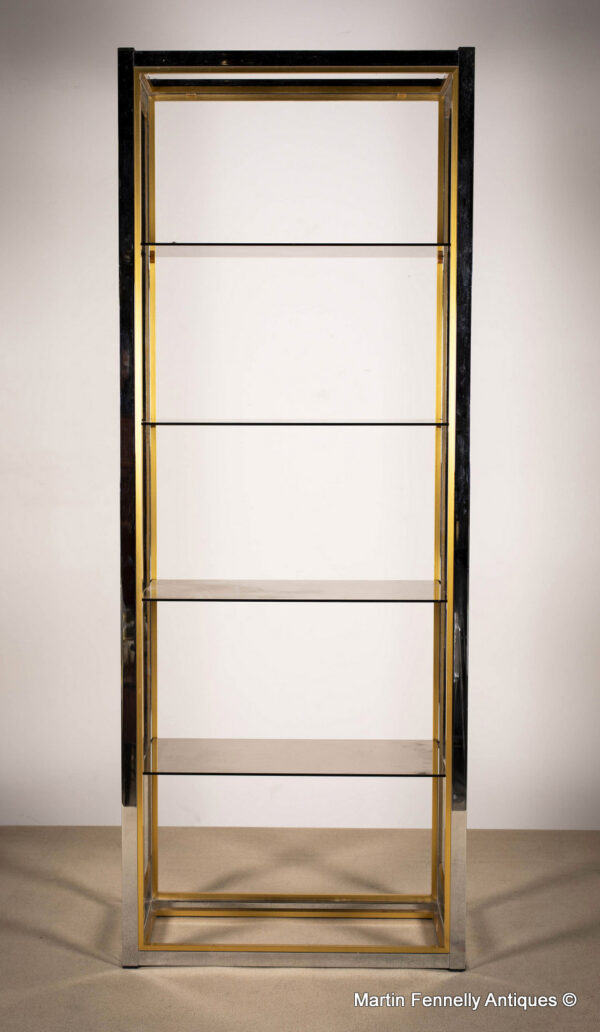 760 Brass and Chrome Étagère - Italian - Renato Zavi - 1970's