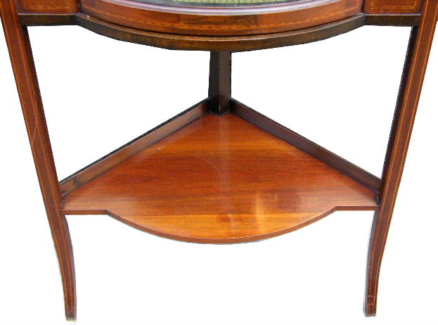 723 Edwardian Corner Mahogany Cabinet Circa 1900 - Image 4