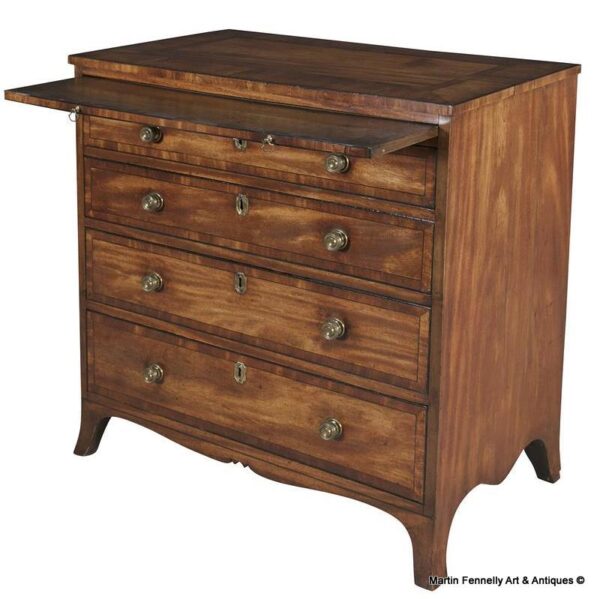 321 Sold Superb George III Mahogany Bachelors Chest Drawers Circa 1760