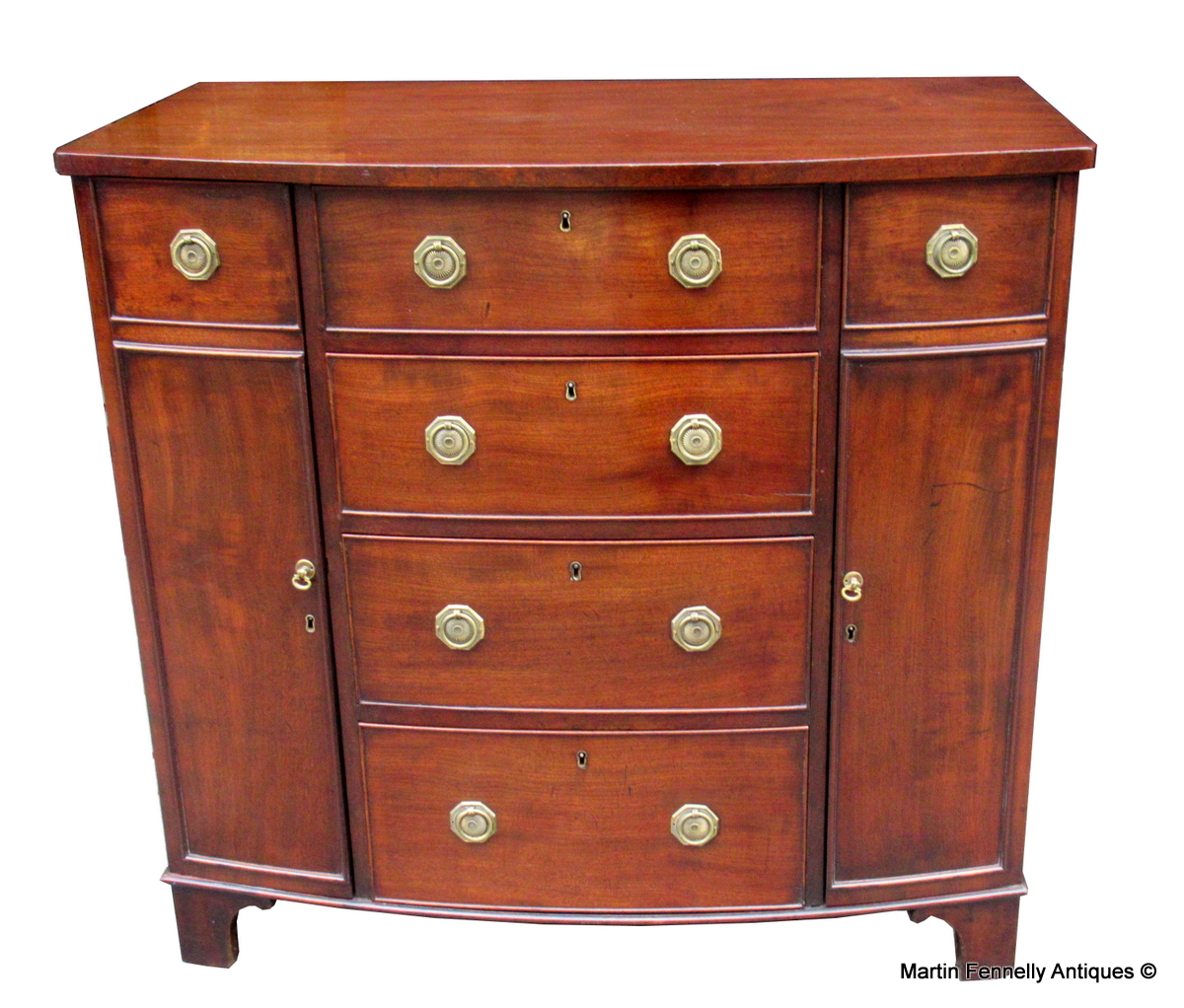 432 Sold Rare English Chest - Mahogany - Regency Circa 1810 - Image 2