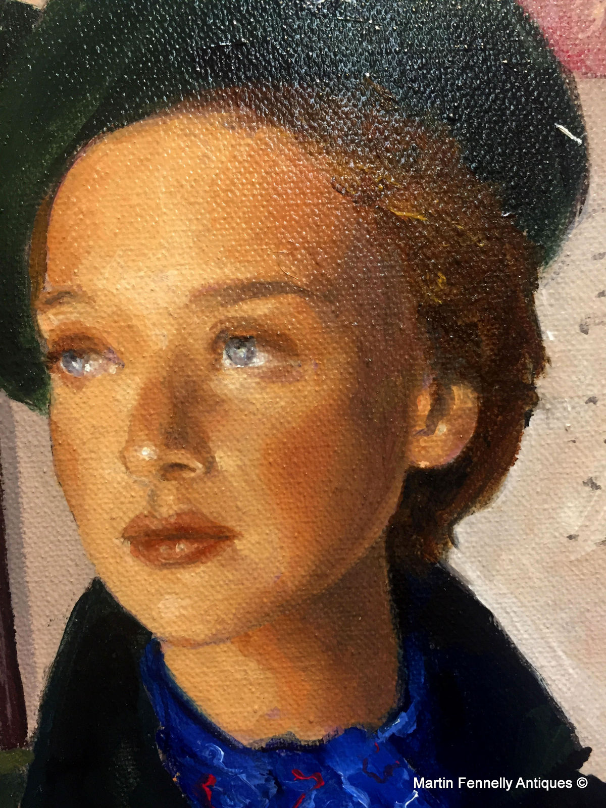 130 Sold Ted Jones - Oil on Canvas - Thinking of Home - Circa 1992 - Image 2