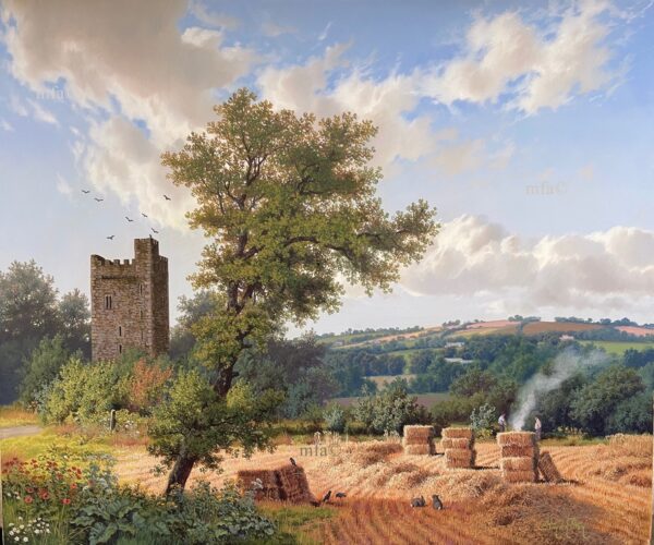 418 Sold Daniel Van der Putten - Glenquin Castle, Limerick - Oil Painting on Panel