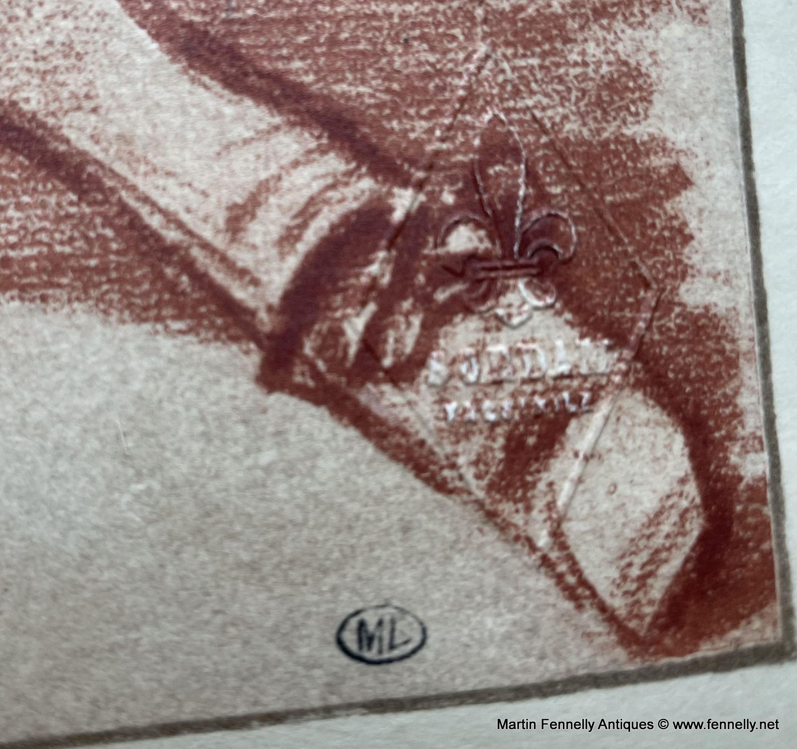 733D Sordam Reproduction of Francois Boucher's Study of a Young Man 1951 - Image 2