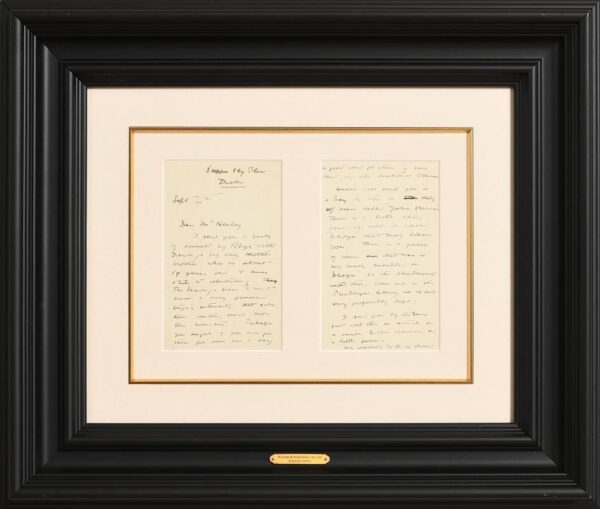 180 Sold William Butler Yeats letter - Signed original to Mr. Henley