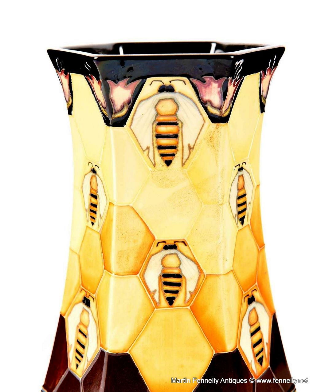 676 Sold Rare Moorcroft Vase - Emma Bossons - Honeycells - Image 2