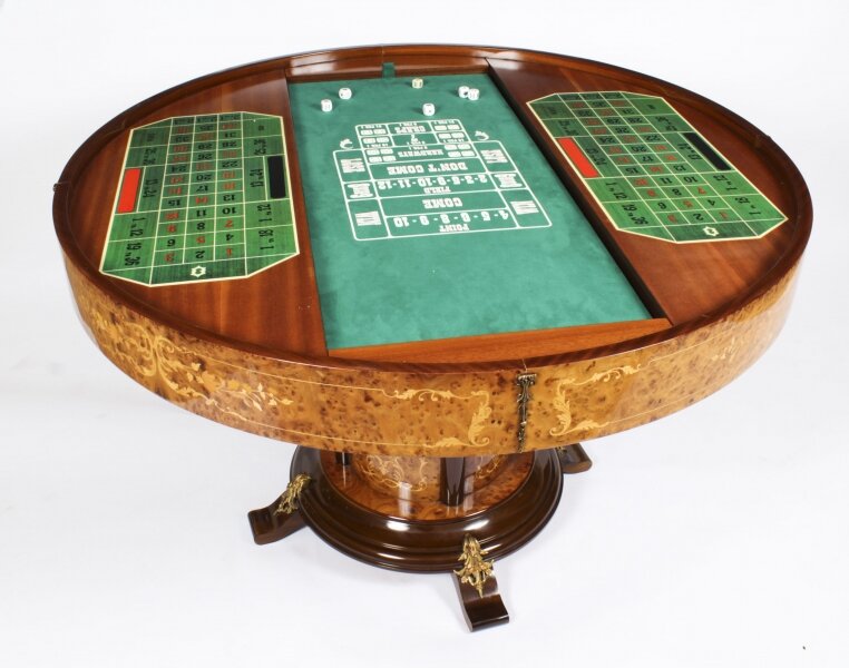 M162 Stunning Italian Mid Century Walnut Games Table - Image 6
