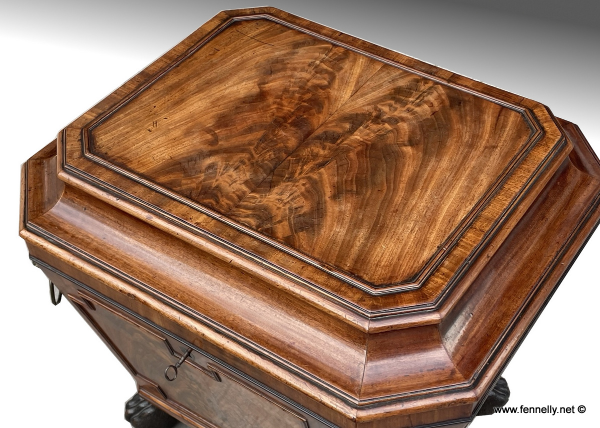 699 Superb Regency English Mahogany Cellarette Circa 1810 - Image 4