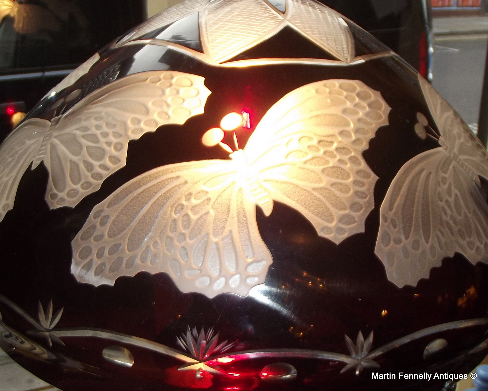 505 Sold Large Acid Cut Cameo Lamp - French - Wonderful Quality - Image 3