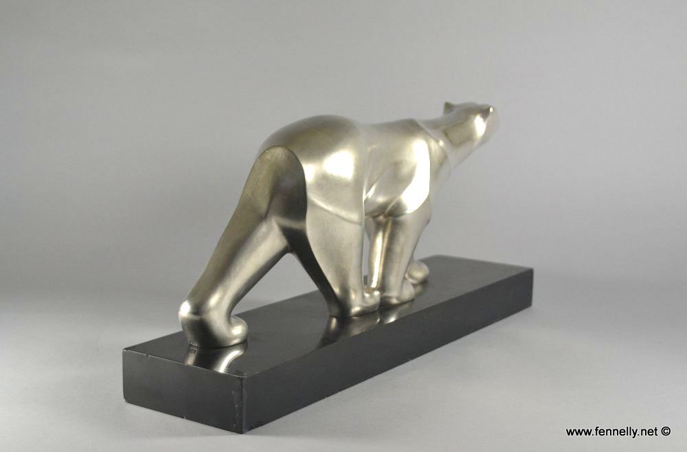429 Sold Rare Georges Lavroff - Art Deco Polar Bear Sculpture - Circa 1930 - Image 4