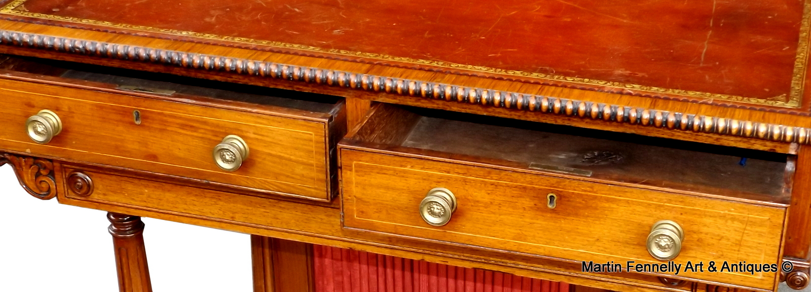 518 Superb Quality Georgian Rosewood Desk - Circa 1820 - Image 4