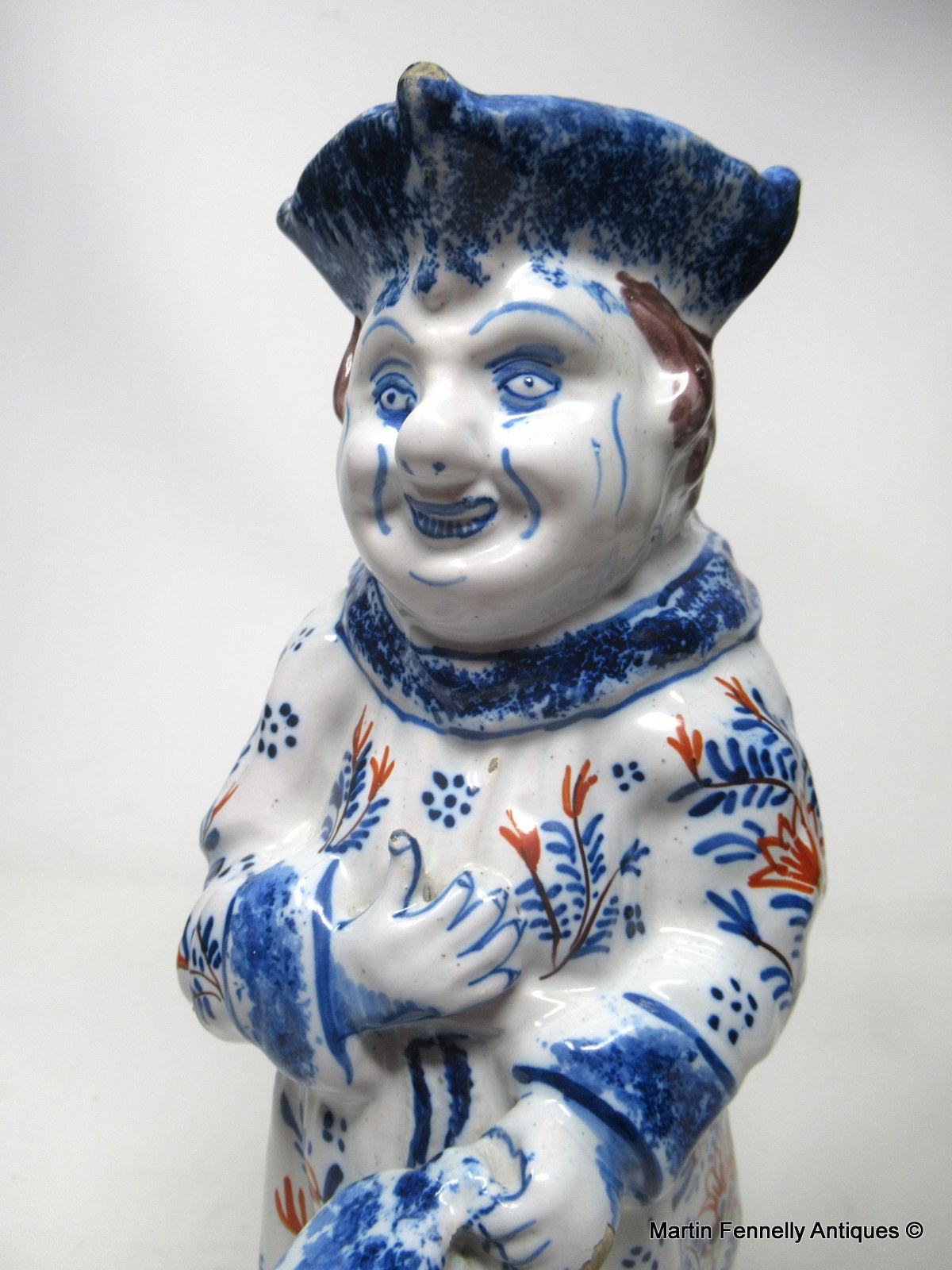 394 Delft Dutch Toby Jug - Late 19th Century - Blue and White - Image 5