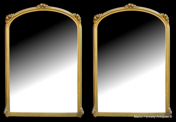 179 Sold Stunning Rare Pair French Mirrors Late 19thCt