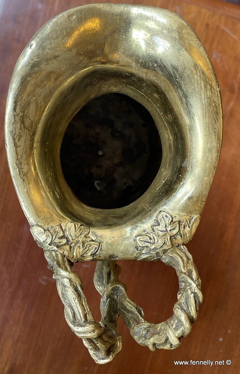 104 Antique Rare and Heavy Gilt Bronze Pitcher - Greek Mythical Decoration - Image 6