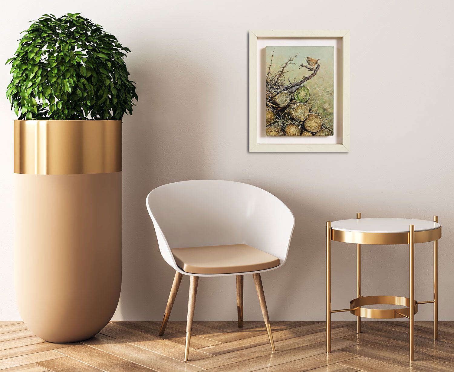 626 Alan M Hunt (b1947) - Oil on Canvas - Wren Song - Image 6