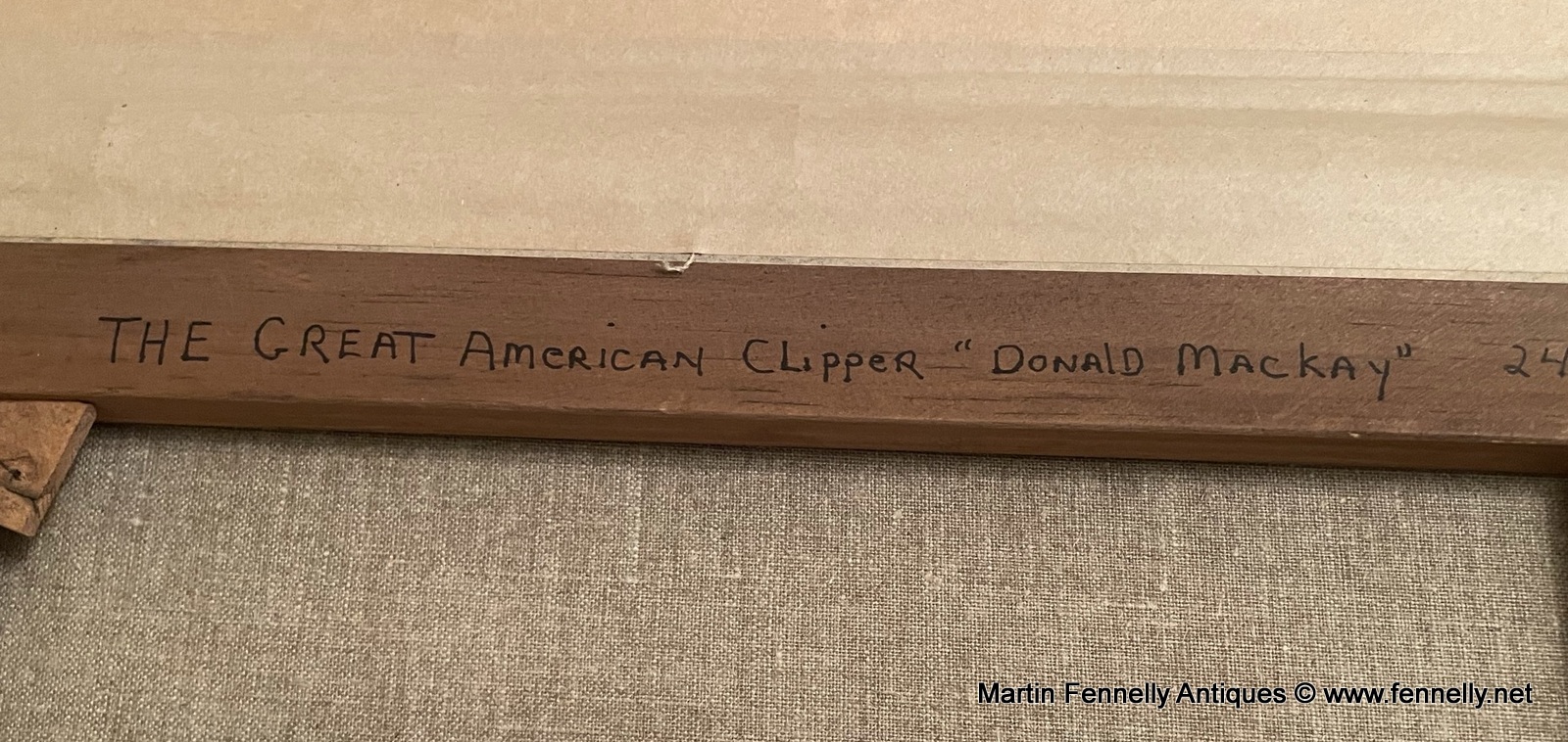 496 The Great American Clipper - Henry Scott 1911-2005 Oil on Canvas - Image 4
