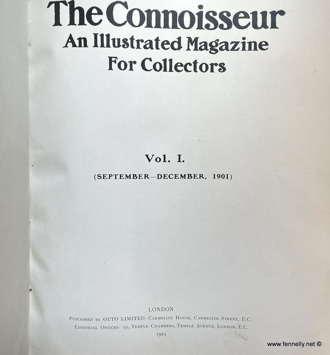 942 Sold Volume Set of The The Connoisseur Illustrated Magazine 1901-1910 - Image 6