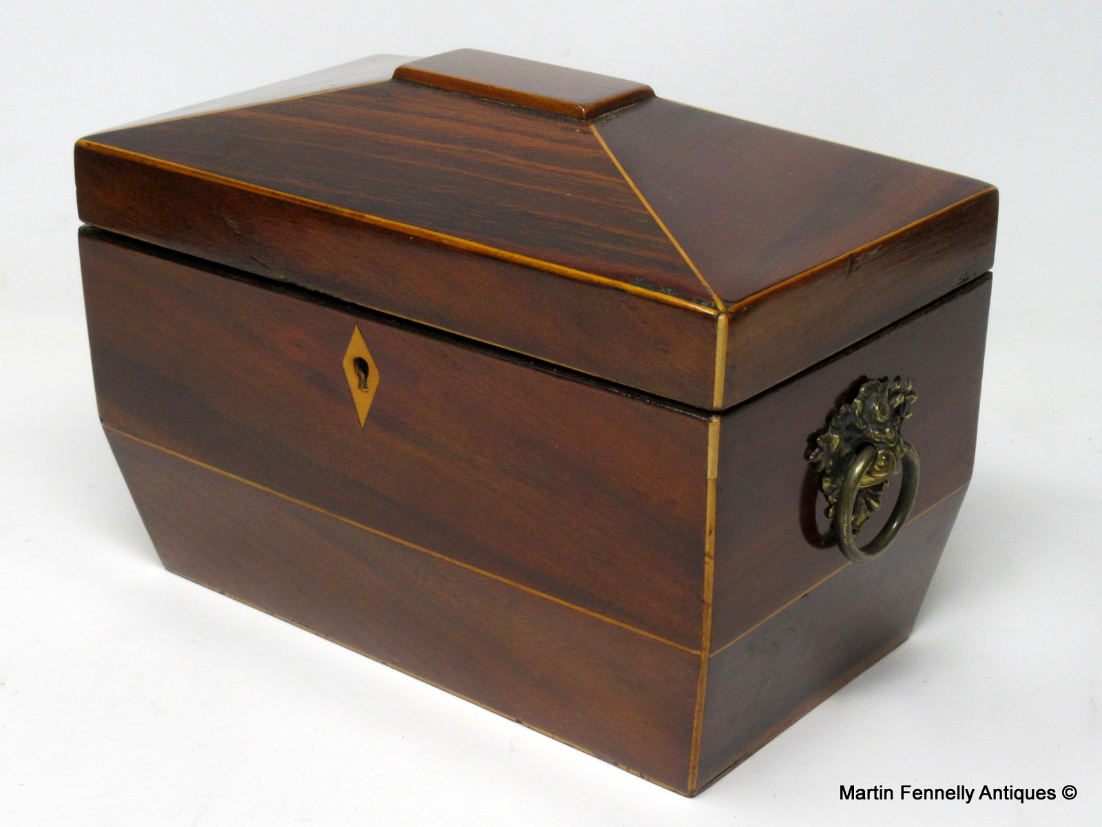 089 Sold Regency Mahogany Tea Caddy - Circa 1820 - Image 2