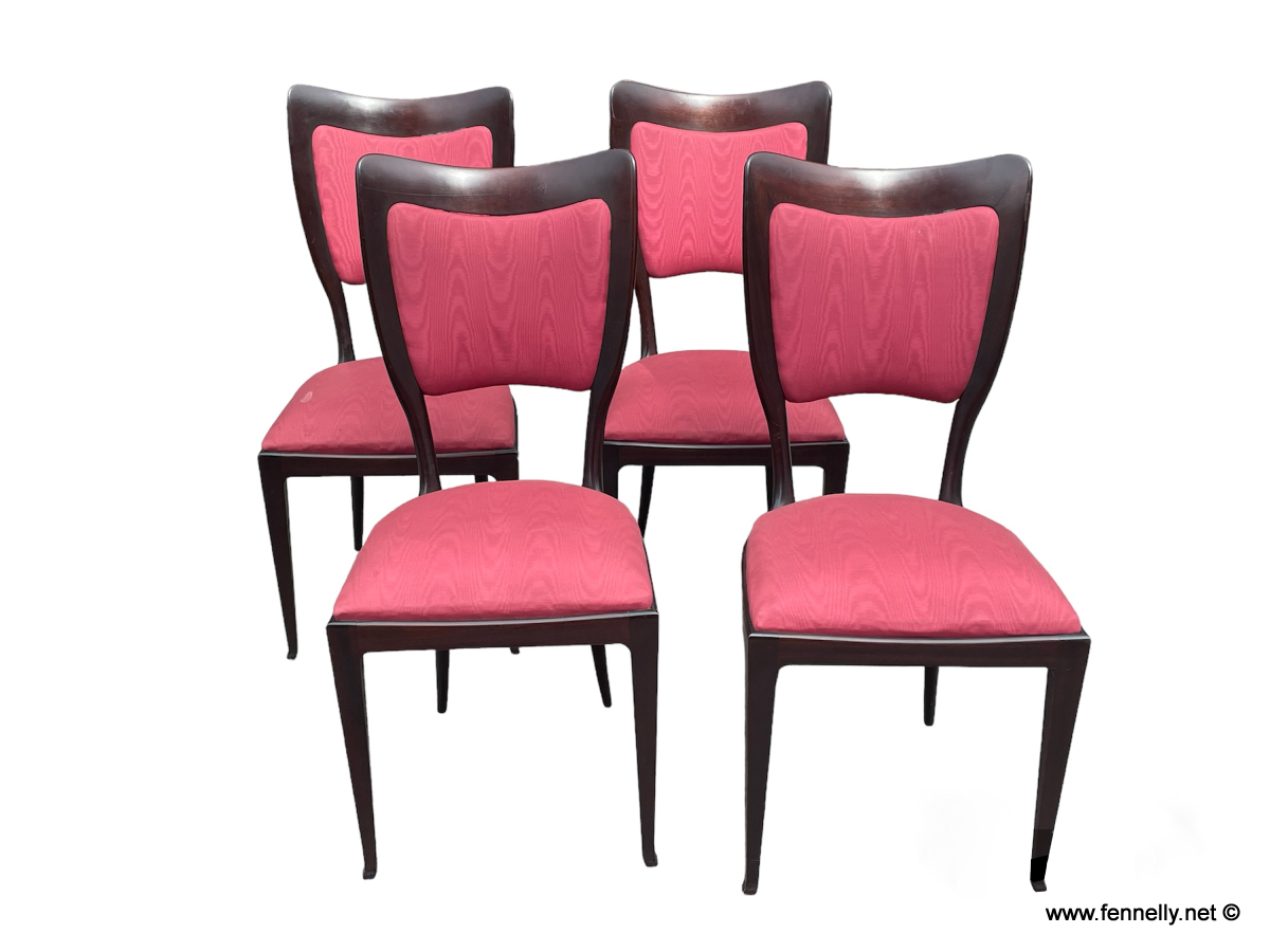 003 Paolo Buffa Dining Table and Chairs - Italian - Rosewood Circa 1950 - Image 2