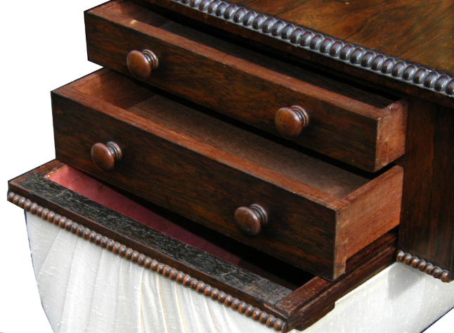 692 Sold Regency Rosewood Work Table - Circa 1815 - Image 4