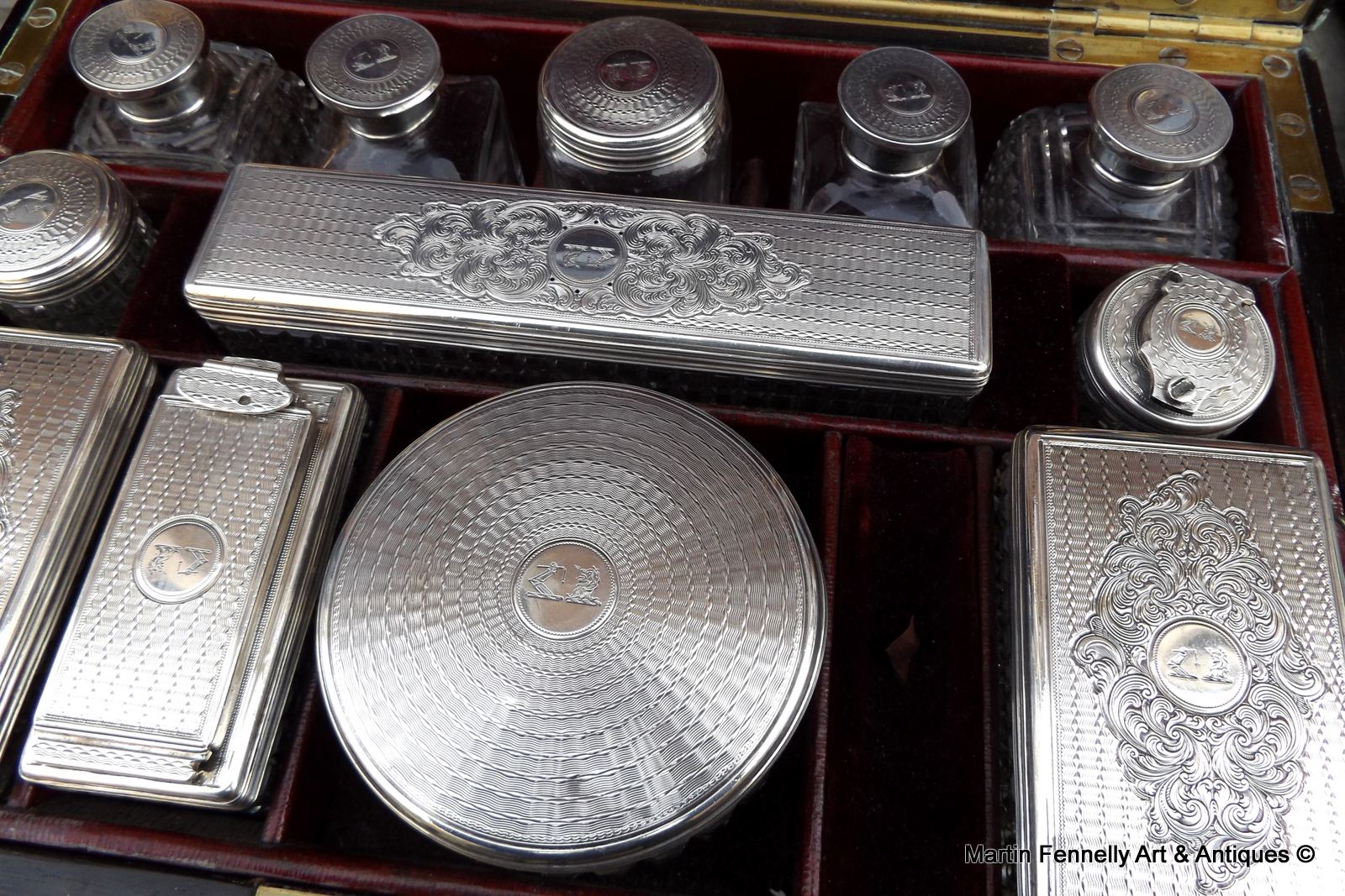 643 Sold Rare Rosewood and Silver Vanity Box - English - Mid 19thCt - Image 5