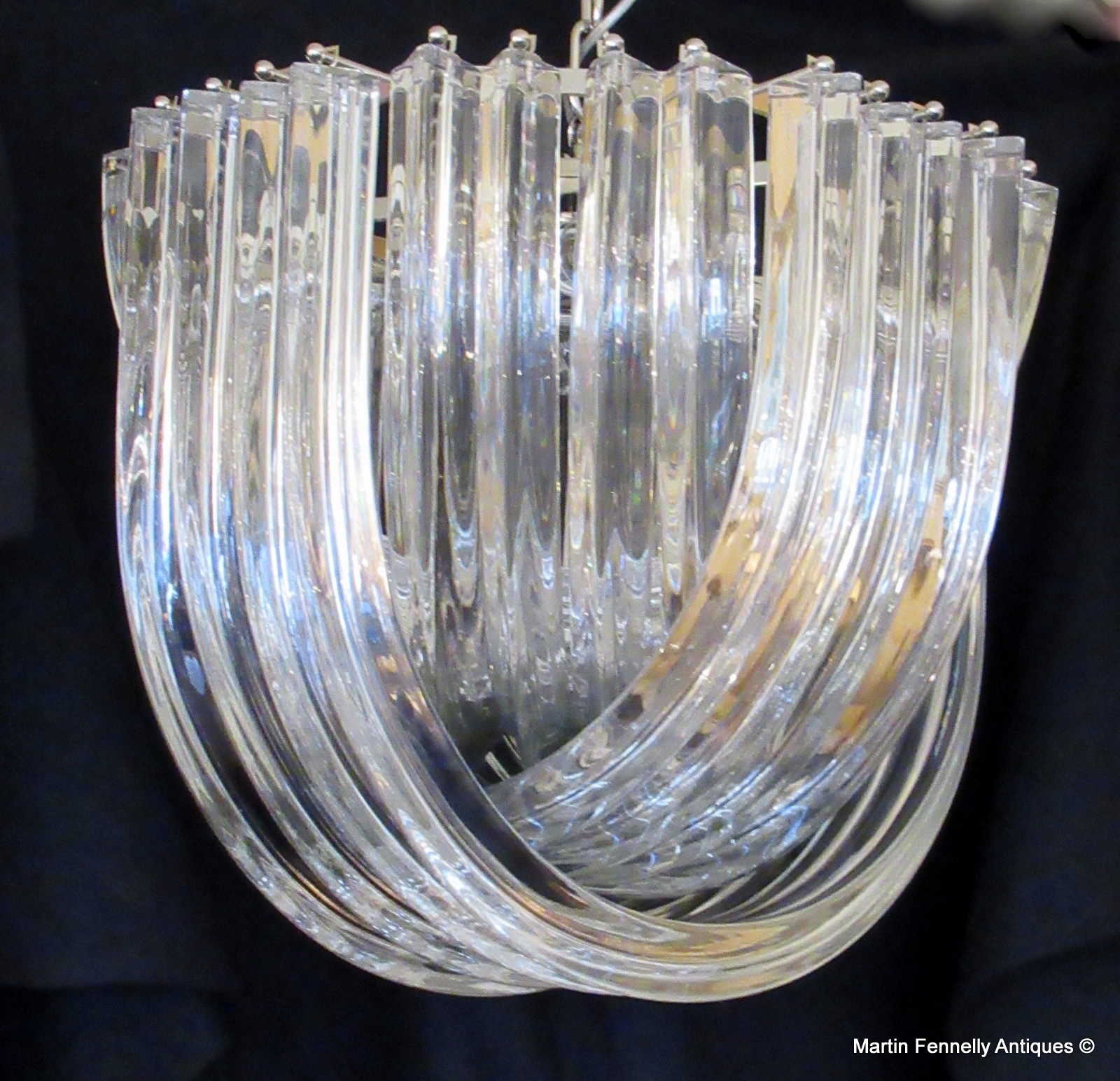 844 Sold Superb Pair of Venini by Carlo Nason with Murano Crystal - Image 5