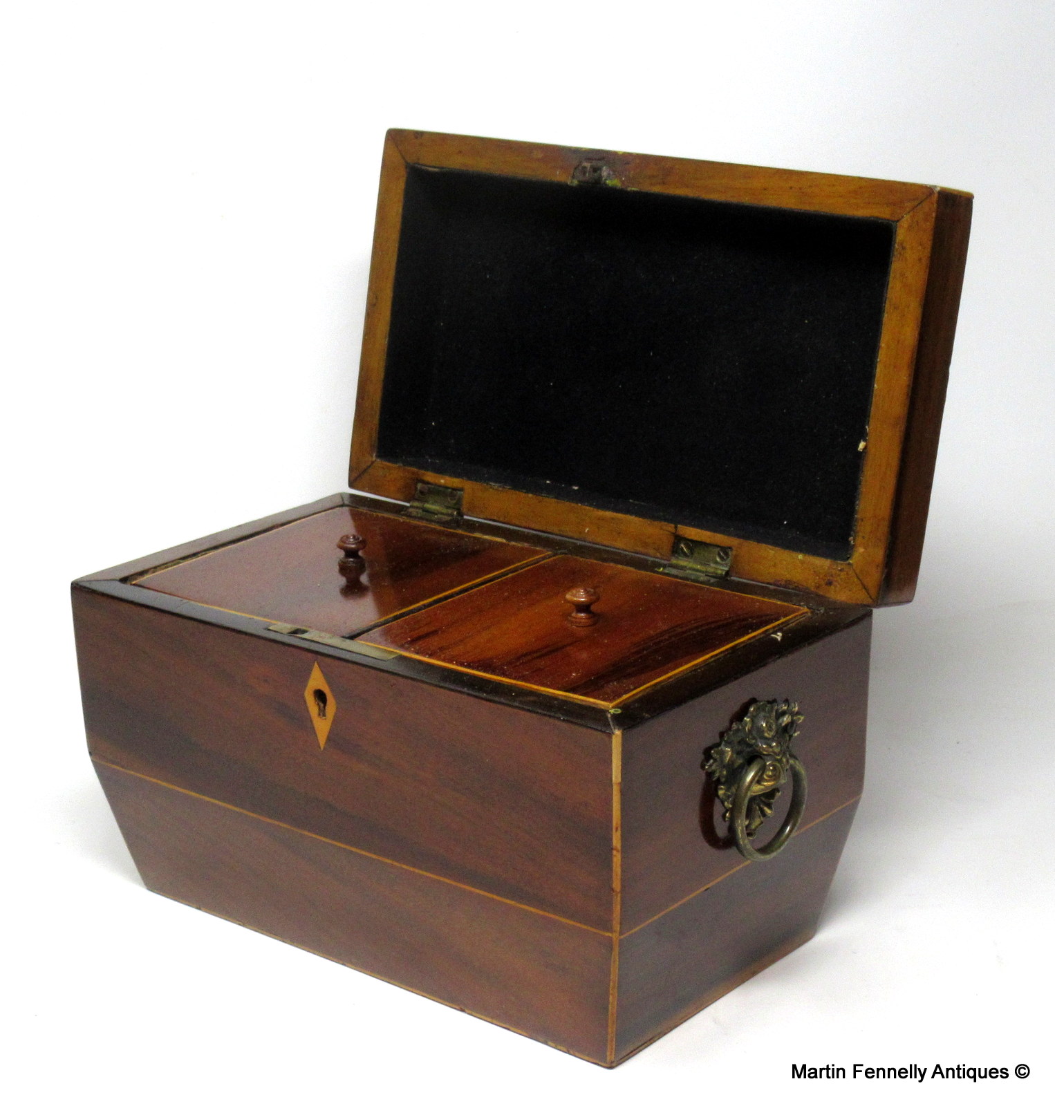 089 Sold Regency Mahogany Tea Caddy - Circa 1820 - Image 3