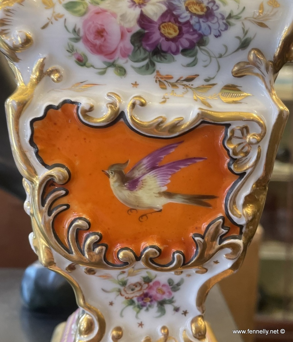 707 Sold Antique Pair French Porcelain Scent Perfume Bottles Jacob Petit Gilt - Image 4