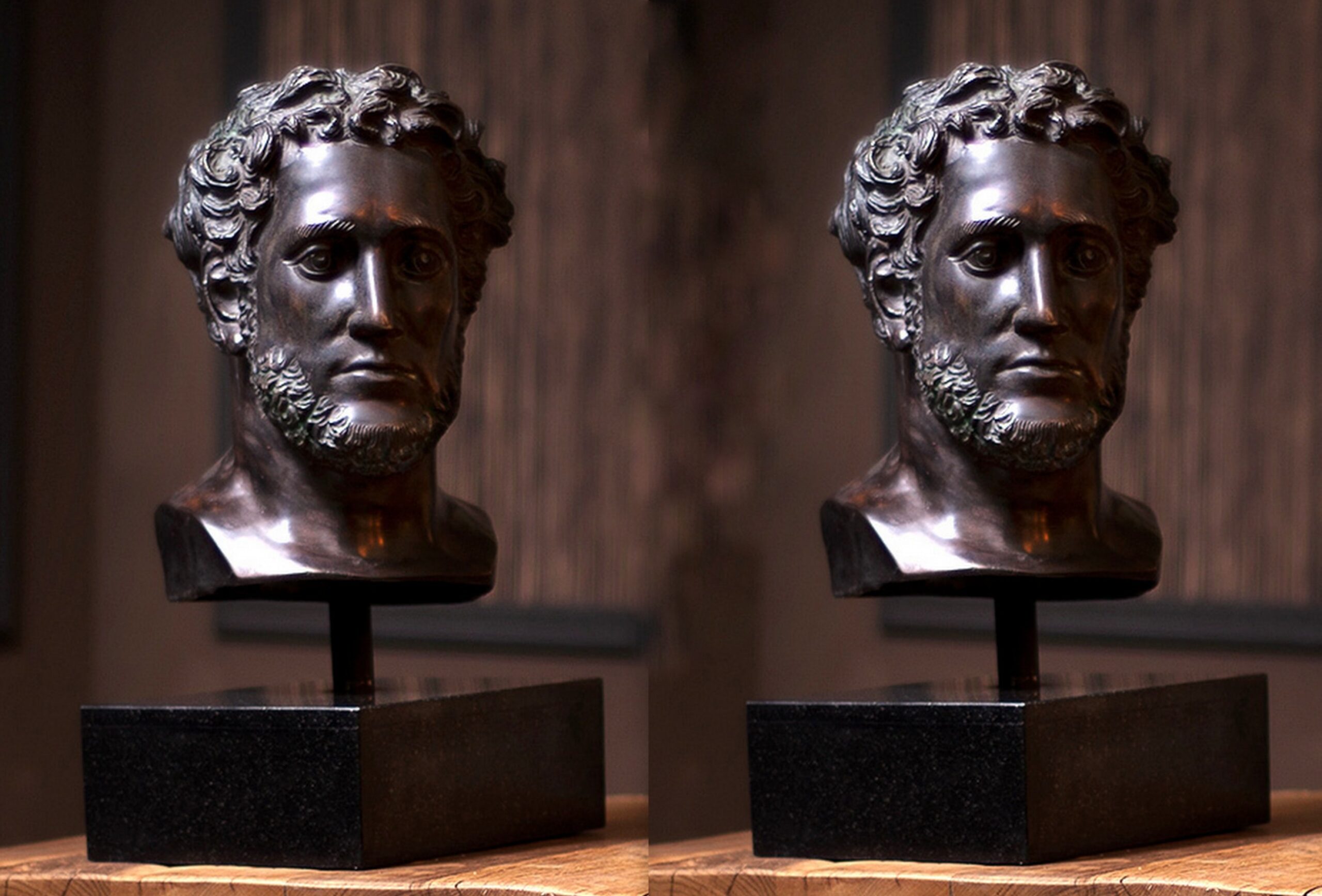 004 Bronze Bust - Alexander The Great - Classical Elegance - Image 3